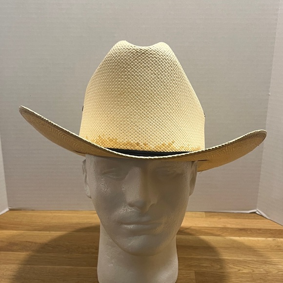 Vintage Artel Straw Summer Cowboy Hat Men’s Size 7 1/4 - Picture 1 of 16